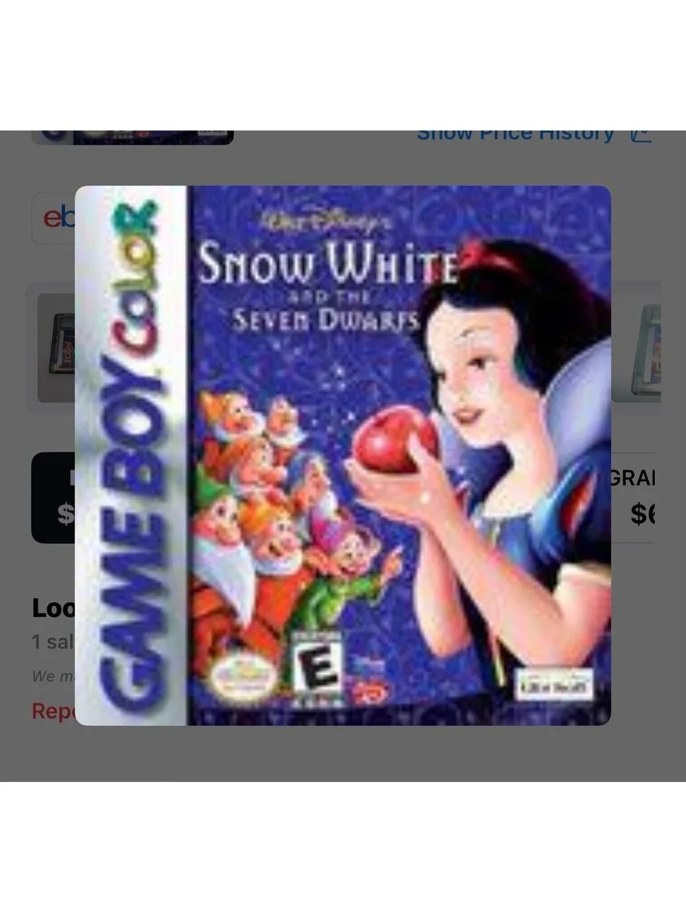 Snow White and The Seven Dwarfs for Gameboy Color